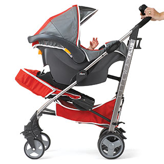 chicco orange stroller