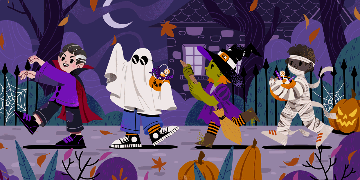 A header image for a blog about the most popular Halloween costumes in every state