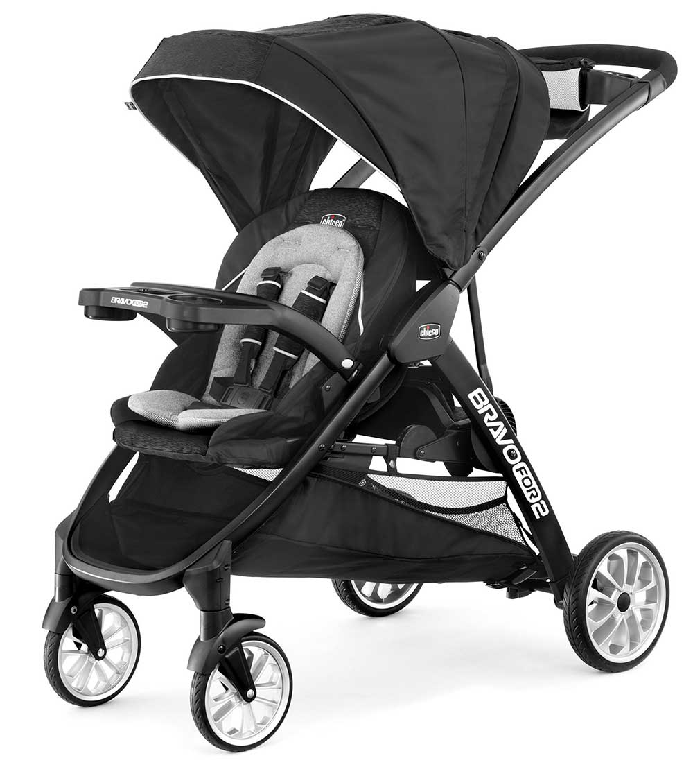 Chicco 4-Wheel BravoFor2 LE Standing/Sitting Double Stroller in Crux image