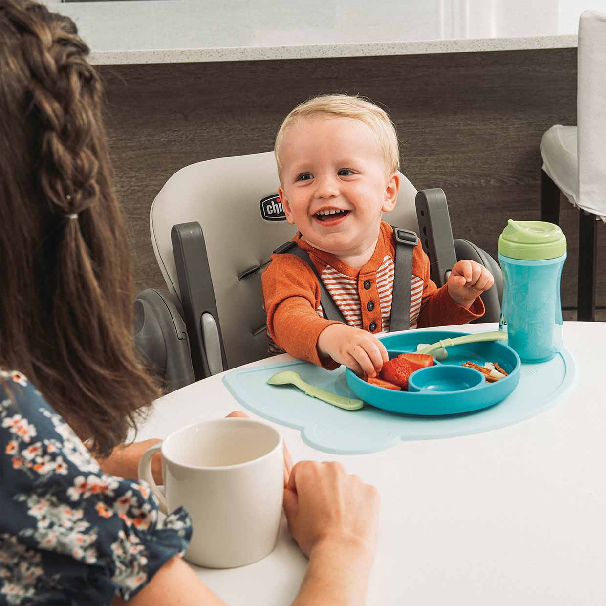 Chicco Polly High Chair feeding solid foods image