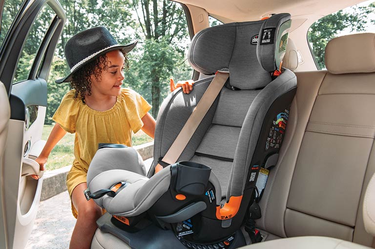 Place your OneFit Car Seat in Forward Facing Booster Mode