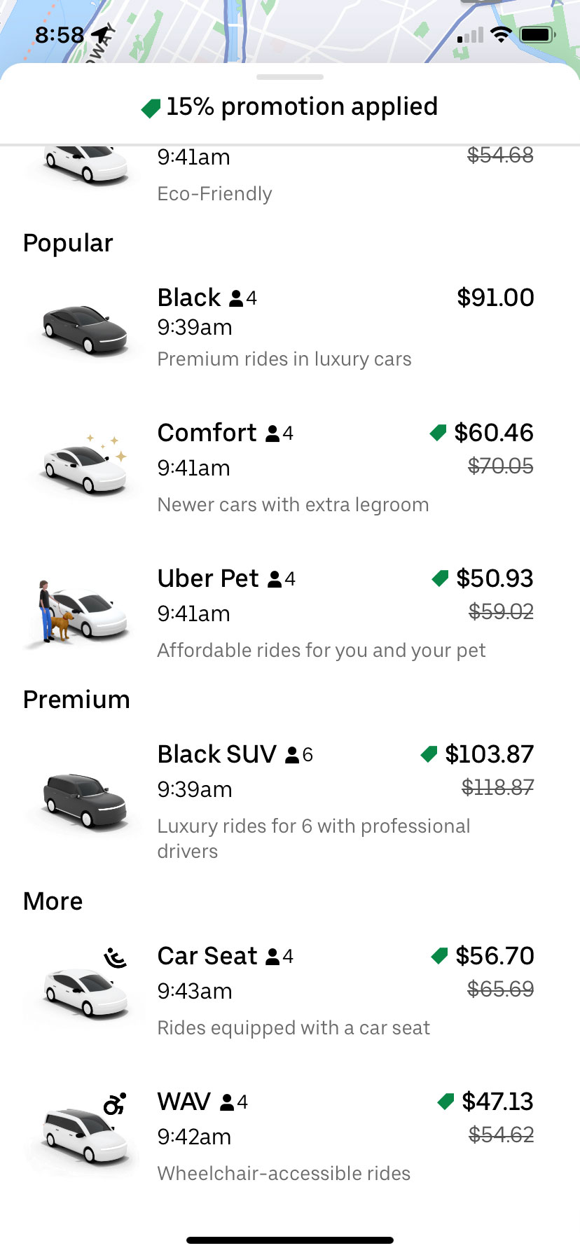 An Uber With A Car Seat For Your Baby