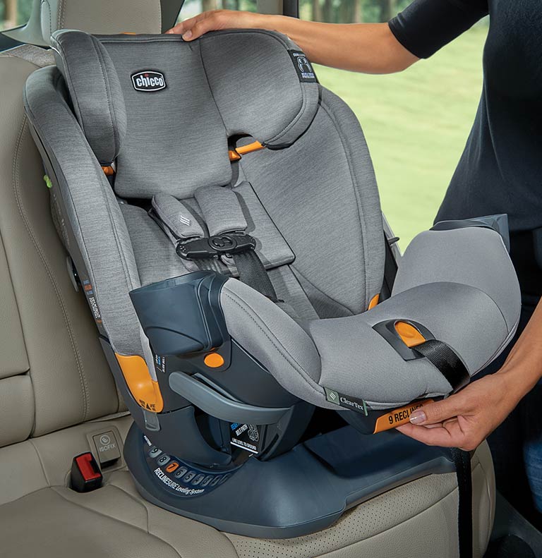 OneFit Car Seat Headrest and Recline Position