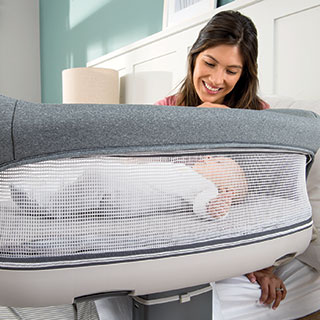 Close to You 3-in-1 Bedside Bassinet - Heather Grey