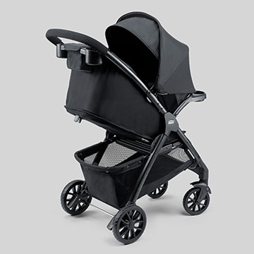 Image of Chicco Bravino Stroller rotating canopy feature