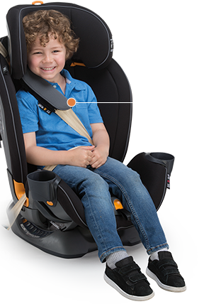 Chicco Fit4 Stage 4 is a Booster for Big Kids who are 40-100 lbs.