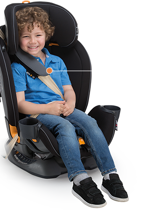 Chicco Fit4 Stage 4 is a Booster for Big Kids who are 40-100 lbs.