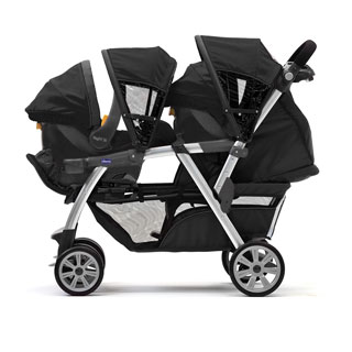 chicco cortina double stroller car seat compatibility