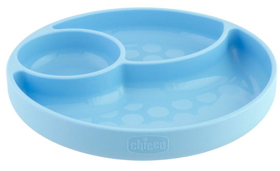 Chicco Silicone Feeding Divided Plate in Teal
