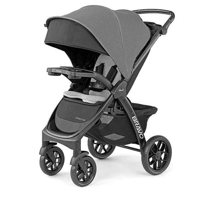 Chicco Bravo LE ClearTex Full Size Stroller in Pewter