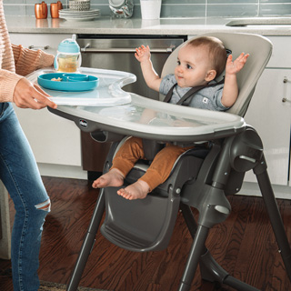 Polly High Chair - Taupe | Chicco