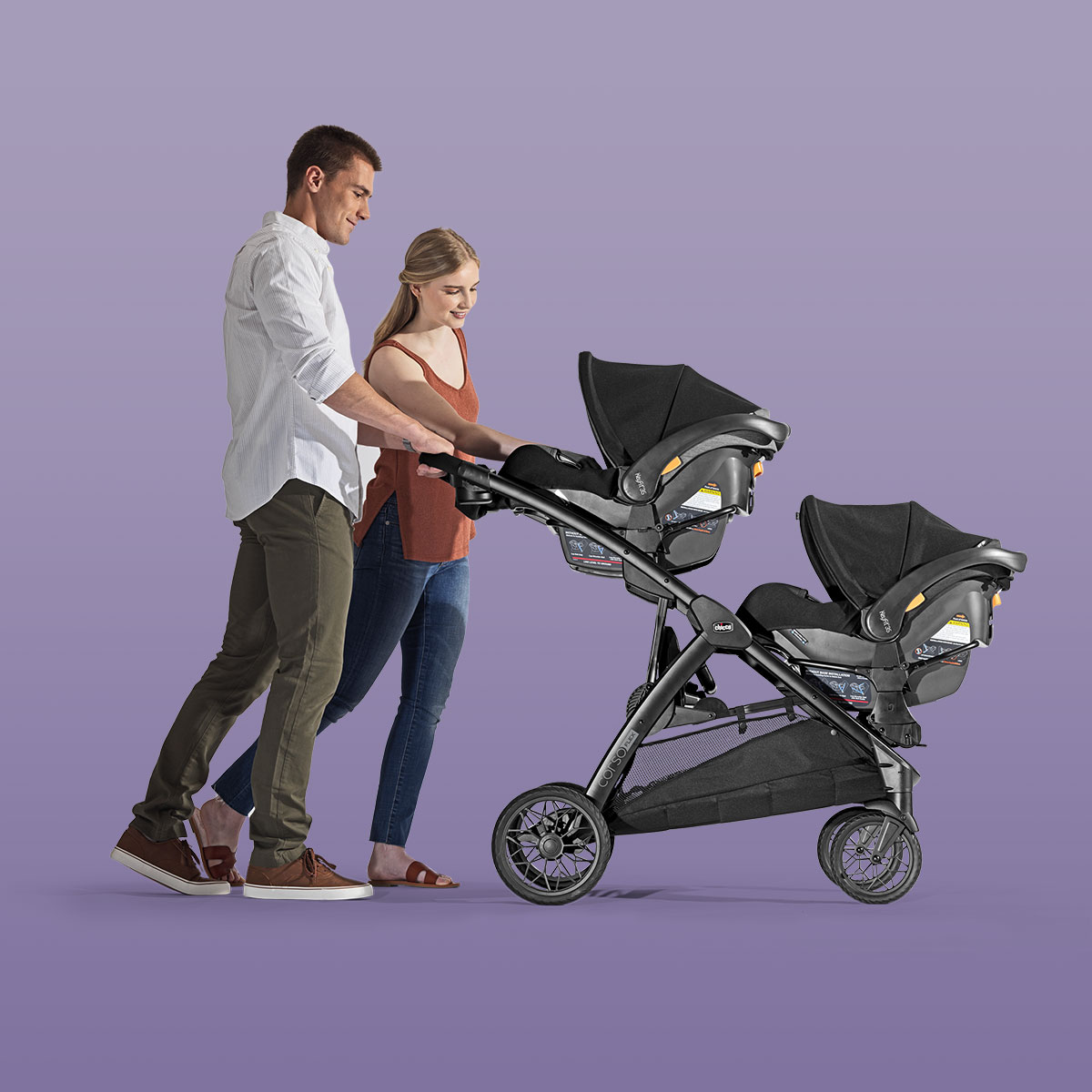 Chicco Corso Flex Twins Bundle image