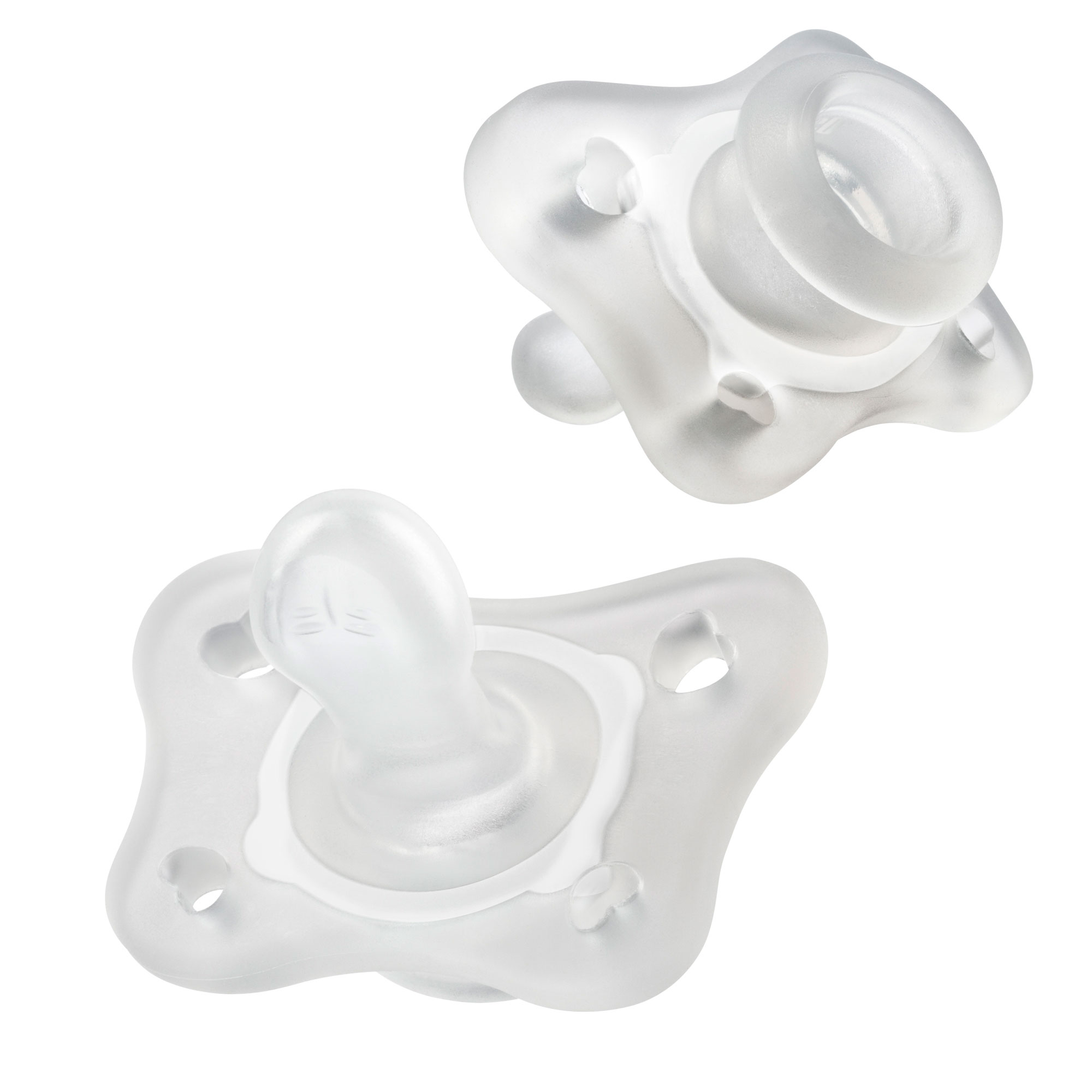 Chicco PhysioForma Silicone Mini Orthodontic Pacifier (2pc) - Clear