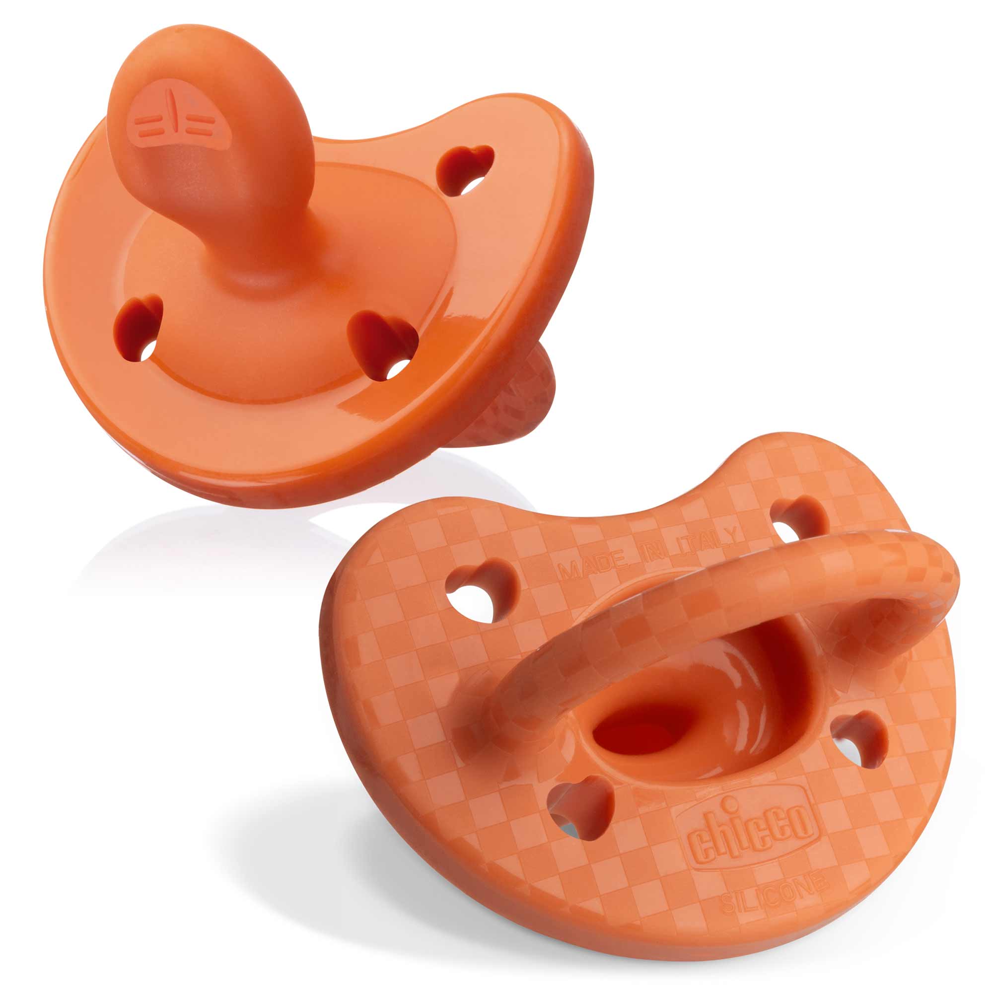 PhysioForma Luxe Orthodontic Silicone Pacifier  Terracotta 16-24m (2pc) | Chicco