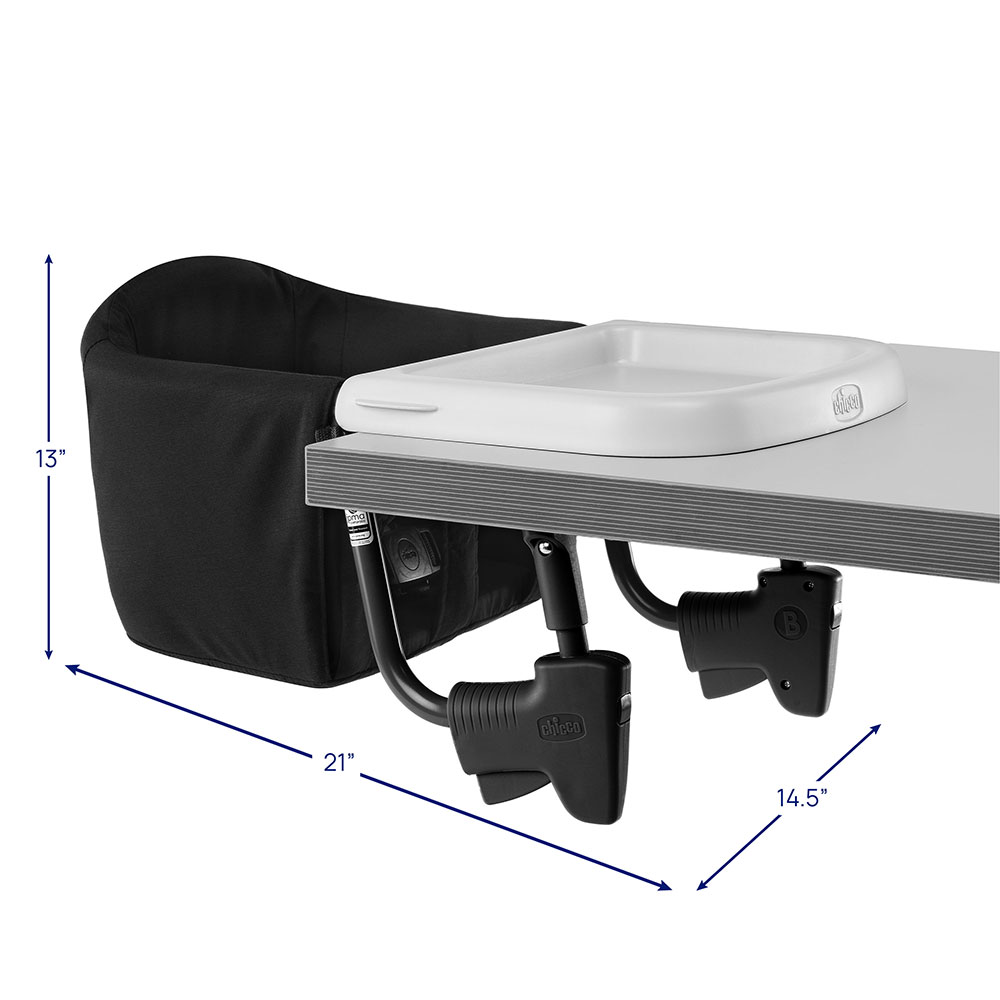 Chicco FastLock Go Hook-On Chair dimensions image