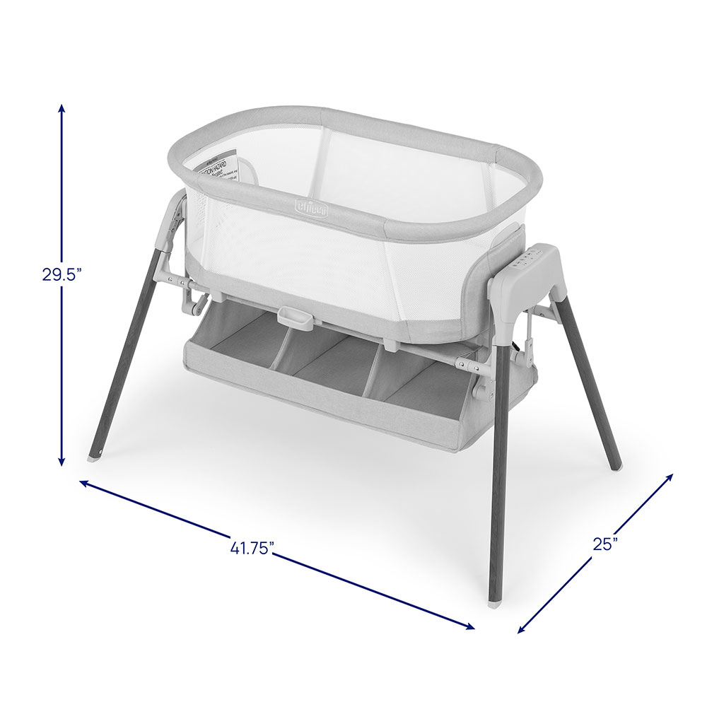Chicco LullaGlide Plus 3-in-1 Bassinet dimensions image