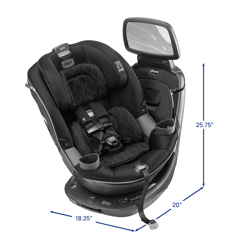 Chicco Fit360 Zip dimensions image