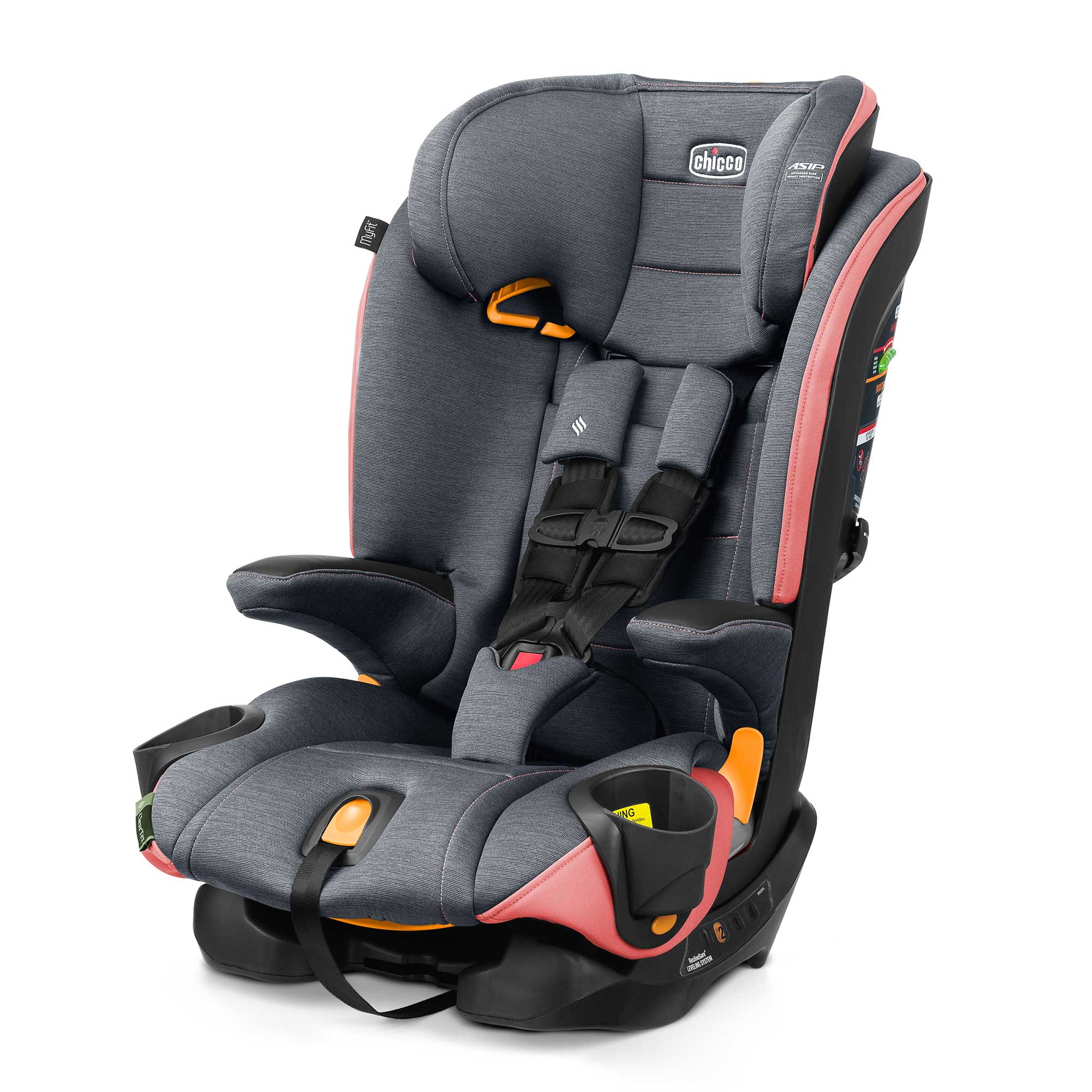 MyFit ClearTex Harness Booster Car Seat Coral Chicco