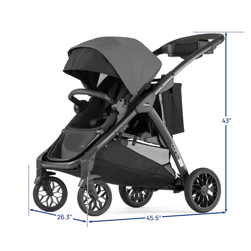Chicco Corso Flex Stroller dimensions image