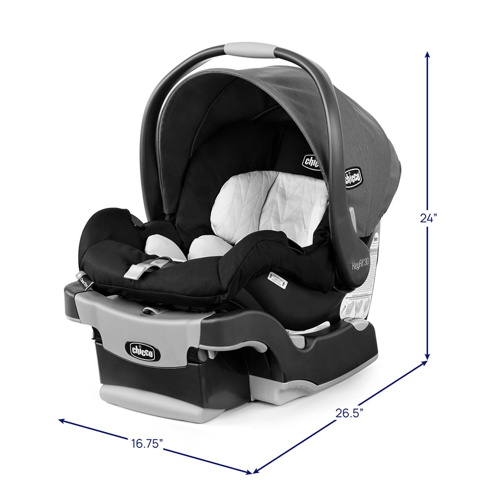 Chicco KeyFit 30 ClearTex dimensions image