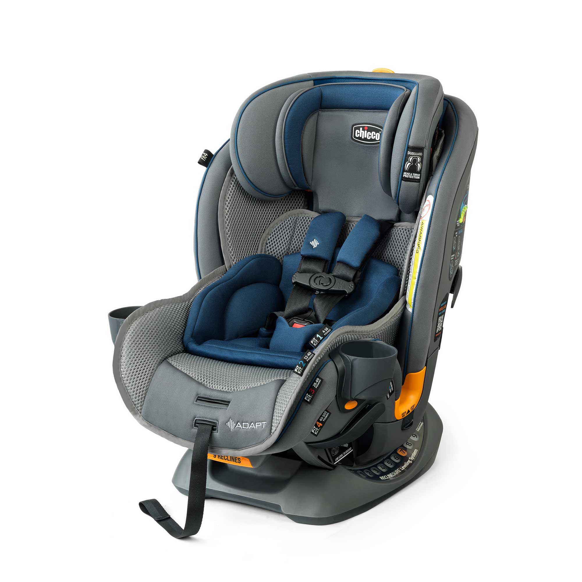 Chicco Fit4 Adapt 4-in-1 Convertible Car Seat - Vapor | Chicco