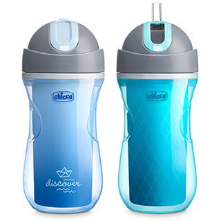 Insulated Flip-Top Straw Cup