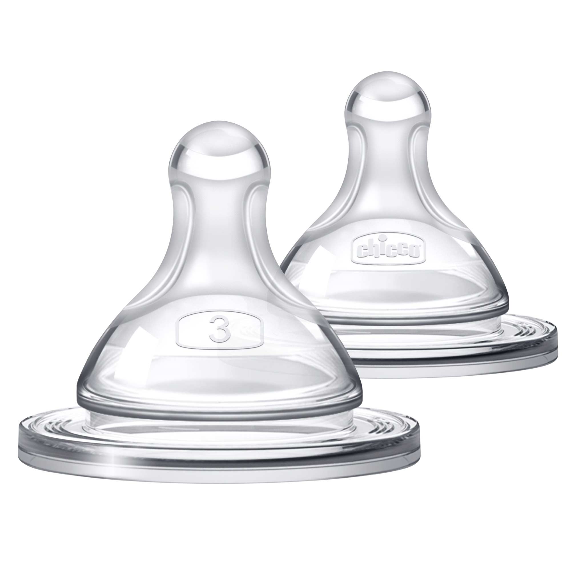 Duo Baby Bottle Nipple Stage 3 Fast Flow (6m+) 2Pk | Chicco