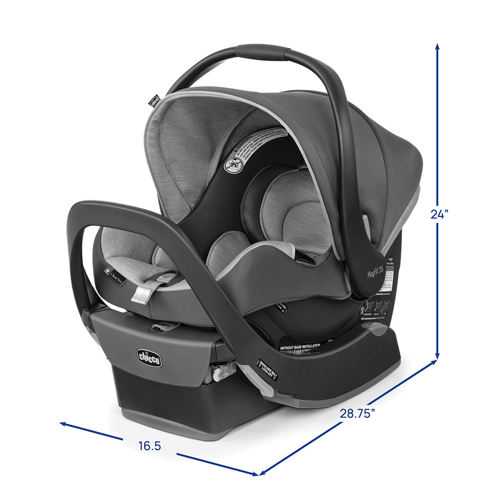 Chicco KeyFit 35 ClearTex dimensions image