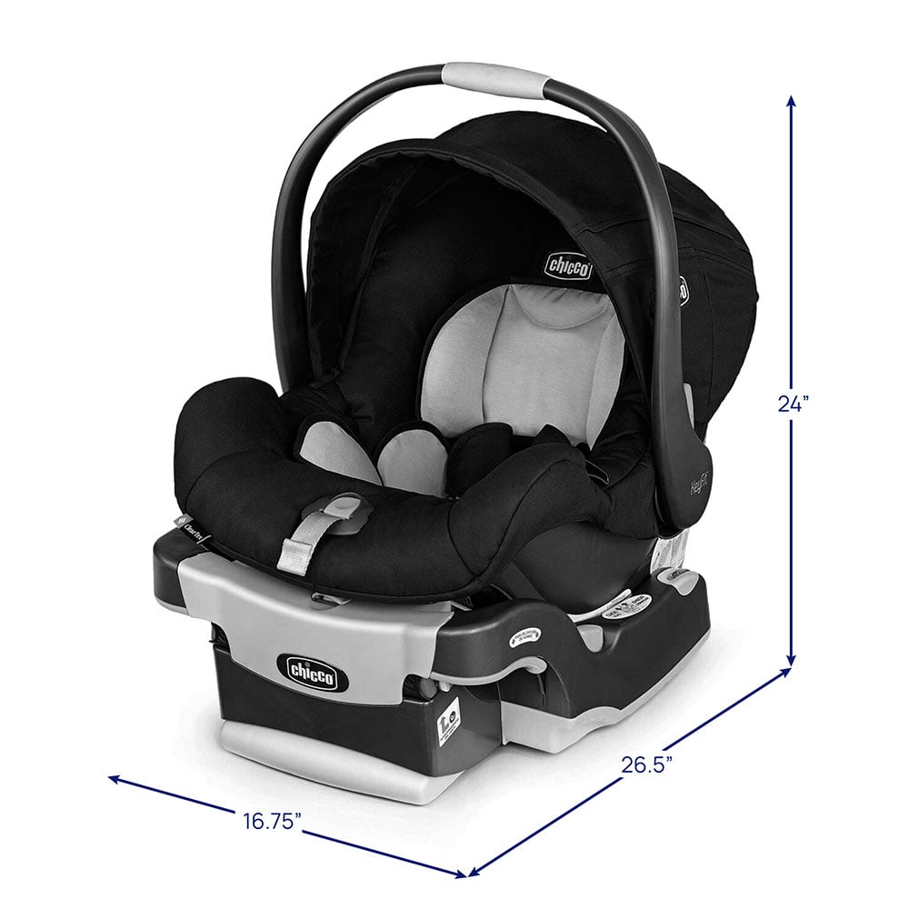 Chicco KeyFit ClearTex dimensions image