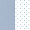 Lullaby Playard Fitted Sheet, 2-Pack in Blue Dot