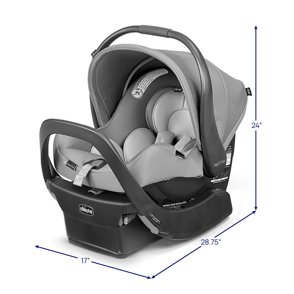 Chicco KeyFit Max ClearTex dimensions image