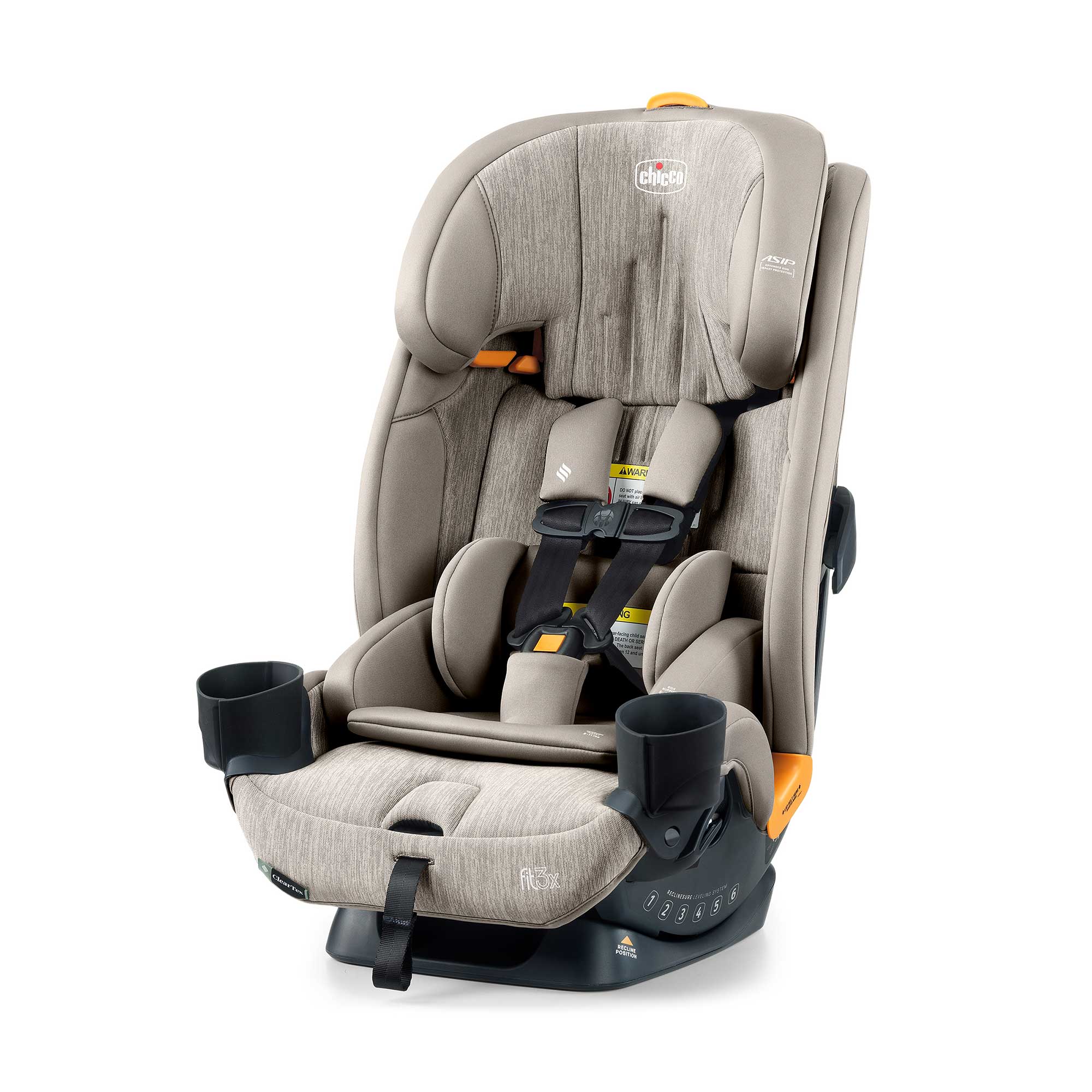Fit3x ClearTex Ultra-Slim All-in-One Car Seat - Oat | Chicco