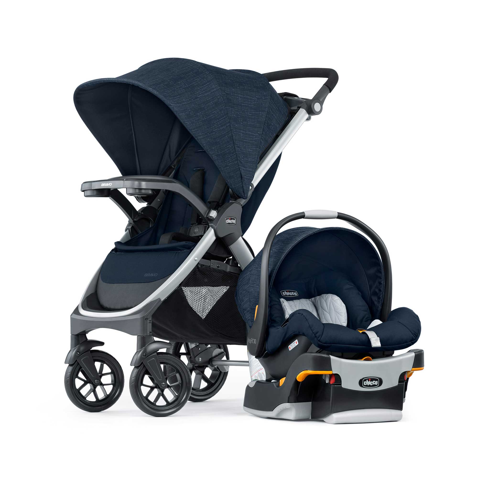 Bravo 3-in-1 Quick-Fold Trio Travel System - Brooklyn | Chicco
