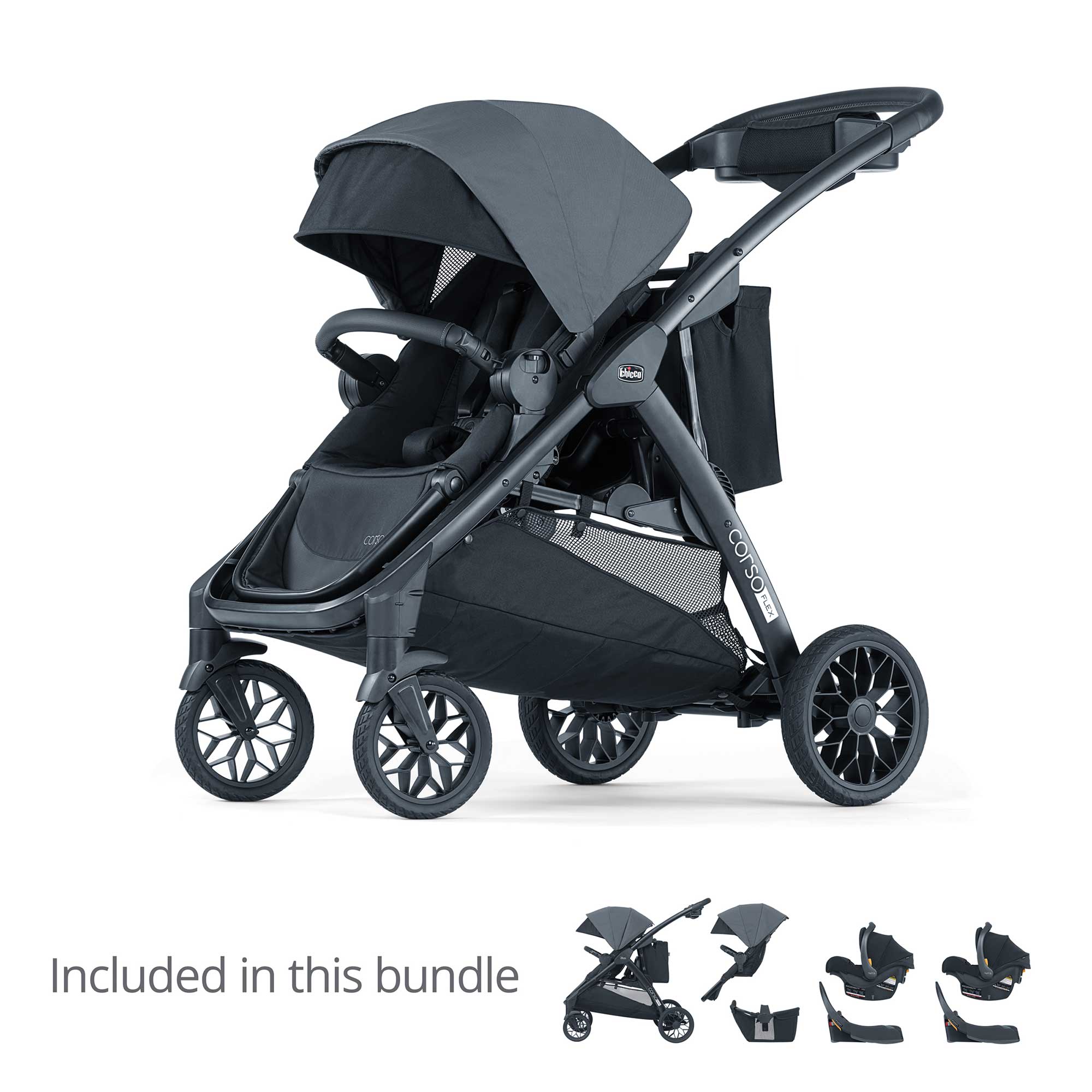 Chicco Corso Flex Twins Bundle