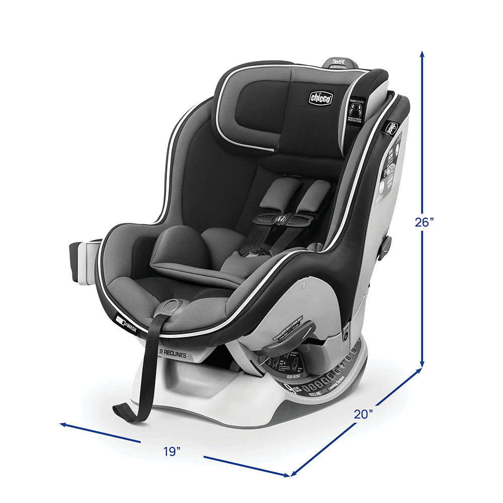 Chicco NextFit Zip dimensions image