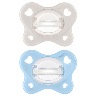 Chicco PhysioForma Dual Soft Silicone Pacifiers 2-6m