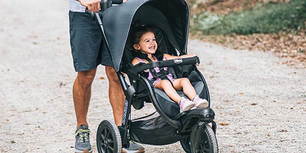 Father with Jogging Stroller