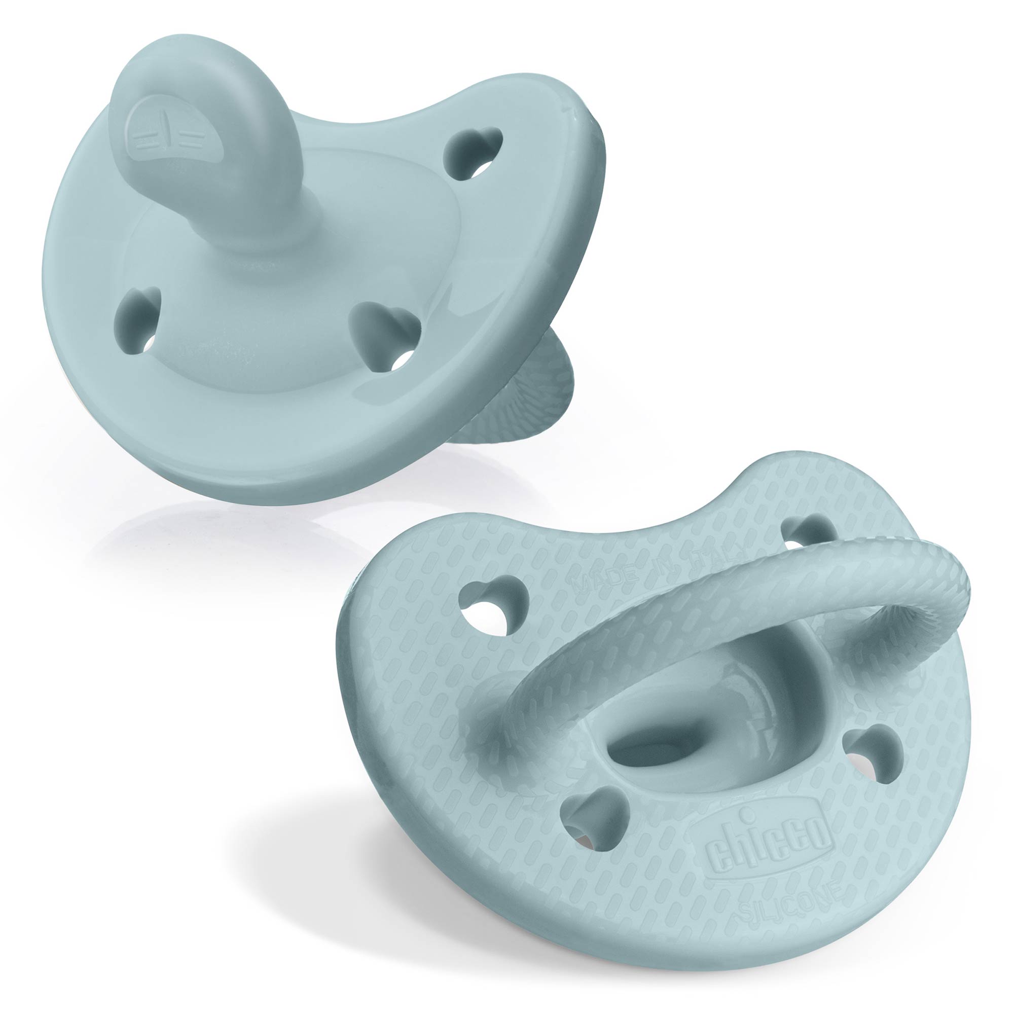PhysioForma Luxe Orthodontic Silicone Pacifier – Coastal Blue 6-16m (2pc) | Chicco