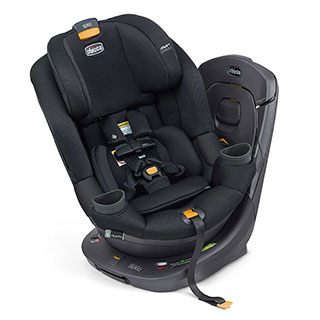 Chicco Fit360 ClearTex Rotating Convertible Car Seat in Obsidian