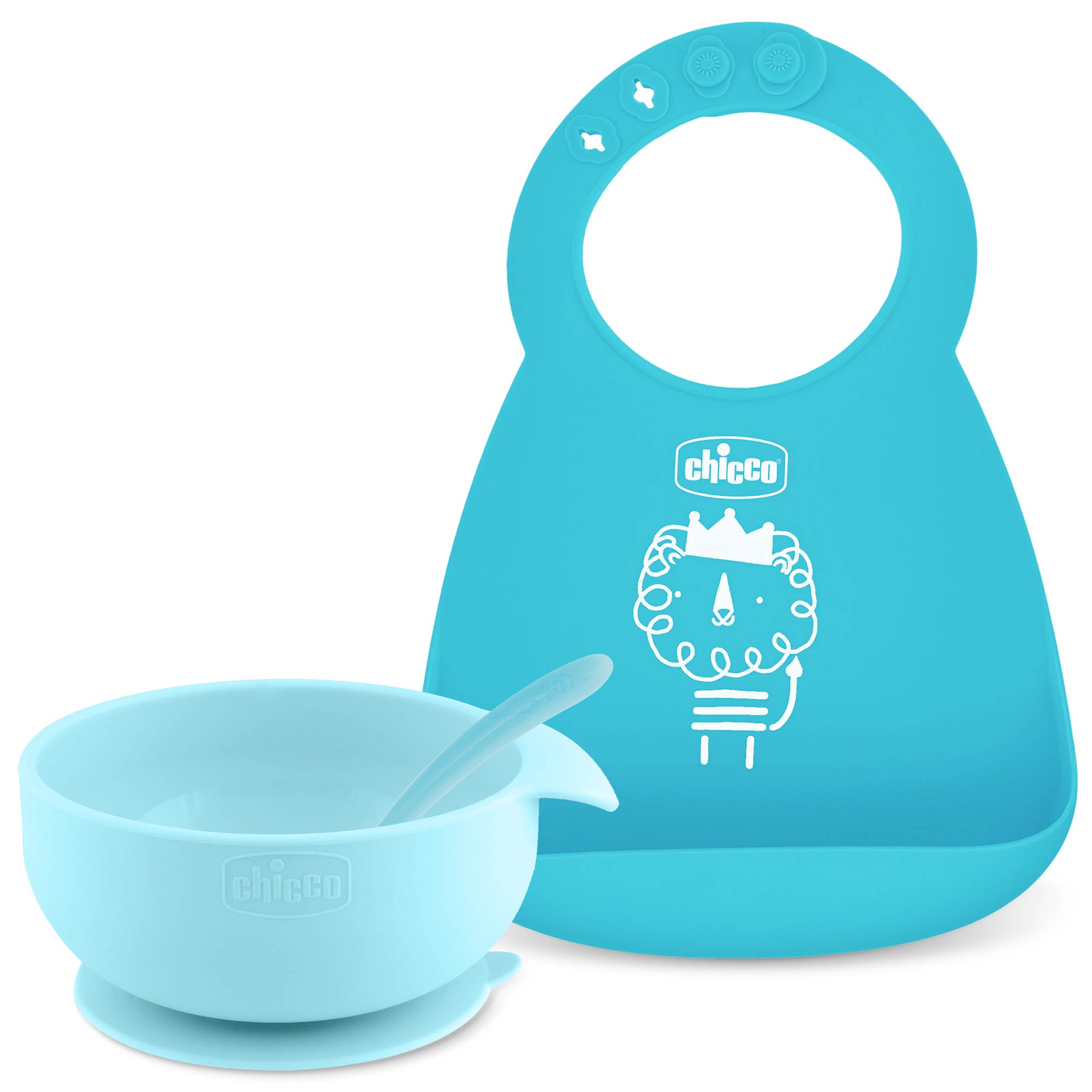 Easy Start Silicone Feeding Gift Set 6m+ (3pc) - Teal | Chicco