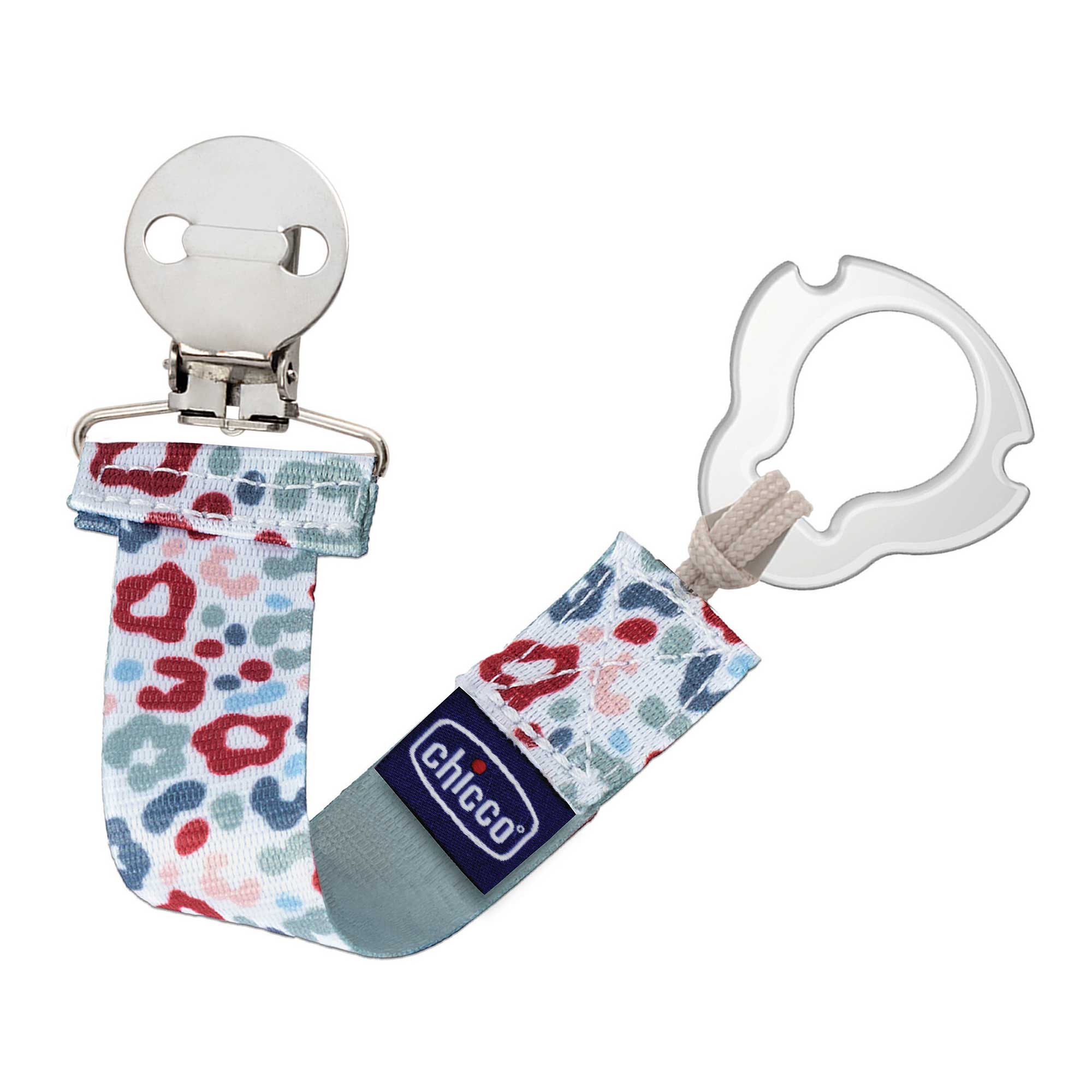 Universal Two-in-One Fashion Pacifier Clip - Multicolor | Chicco