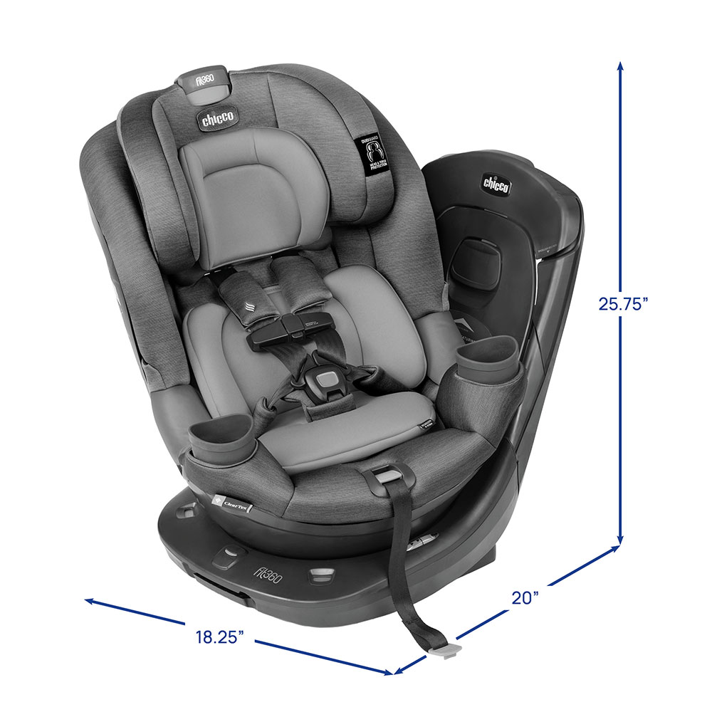 Chicco Fit360 Rotating Car Seat dimensions image