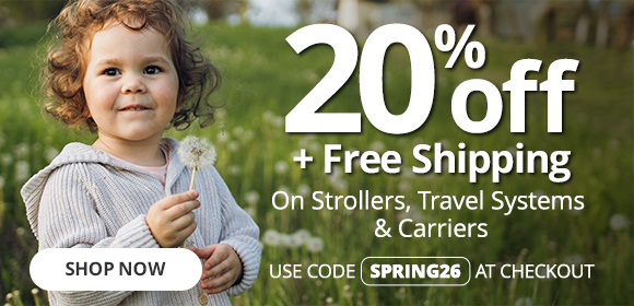 20% Off + Free Shipping On Strollers, Travel Systems & Carriers