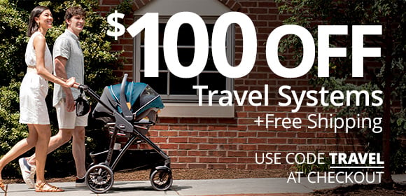 $100 Off Travel Systems + Free Shipping