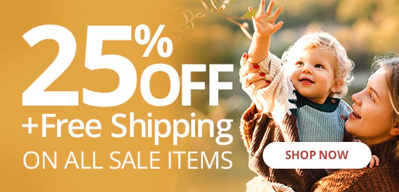 25% Off + Free Shipping On All Sale Items
