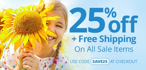 25% Off + Free Shipping On All Sale Items